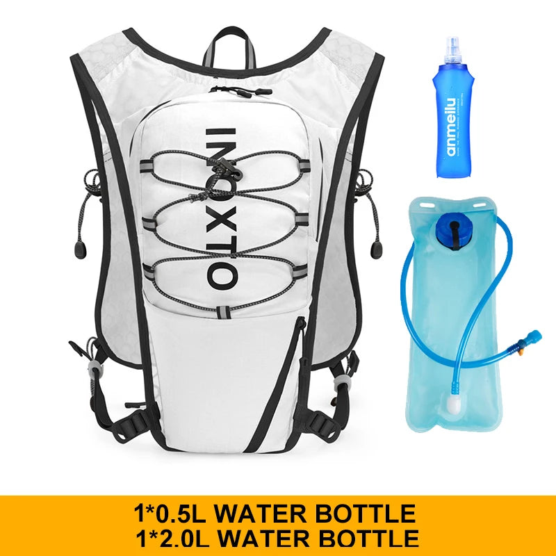 INOXTO 5L Lightweight Running Backpack Hydration Vest Running Bag Suitable for Bicycle Marathon Hiking Ultra-light and Portable