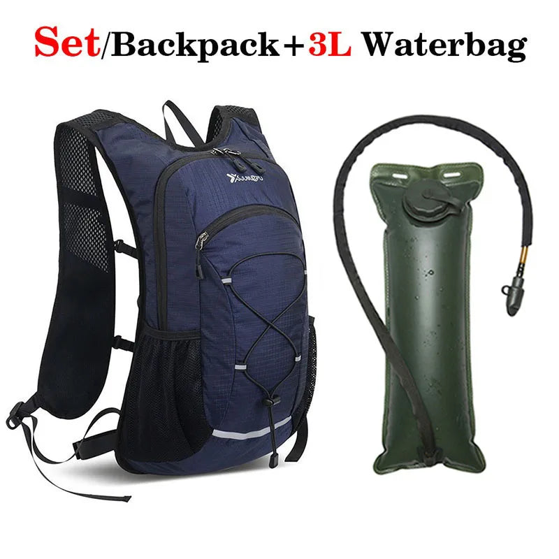 New Bike Riding Water Bag Backpack Portable Waterproof Rucksack Hydration Bag 3L Outdoor Sports Running Inner Bladder Knapsack