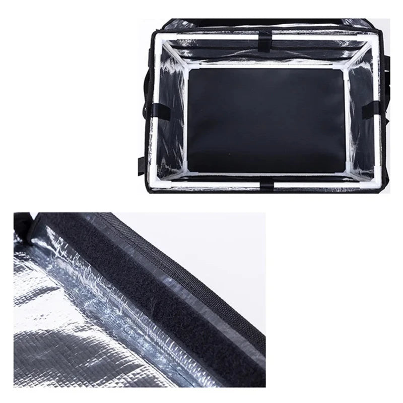 30L Extra Large Cooler Bag Car Ice Pack Insulated Thermal Lunch Pizza Fresh Food delivery Container Refrigerator