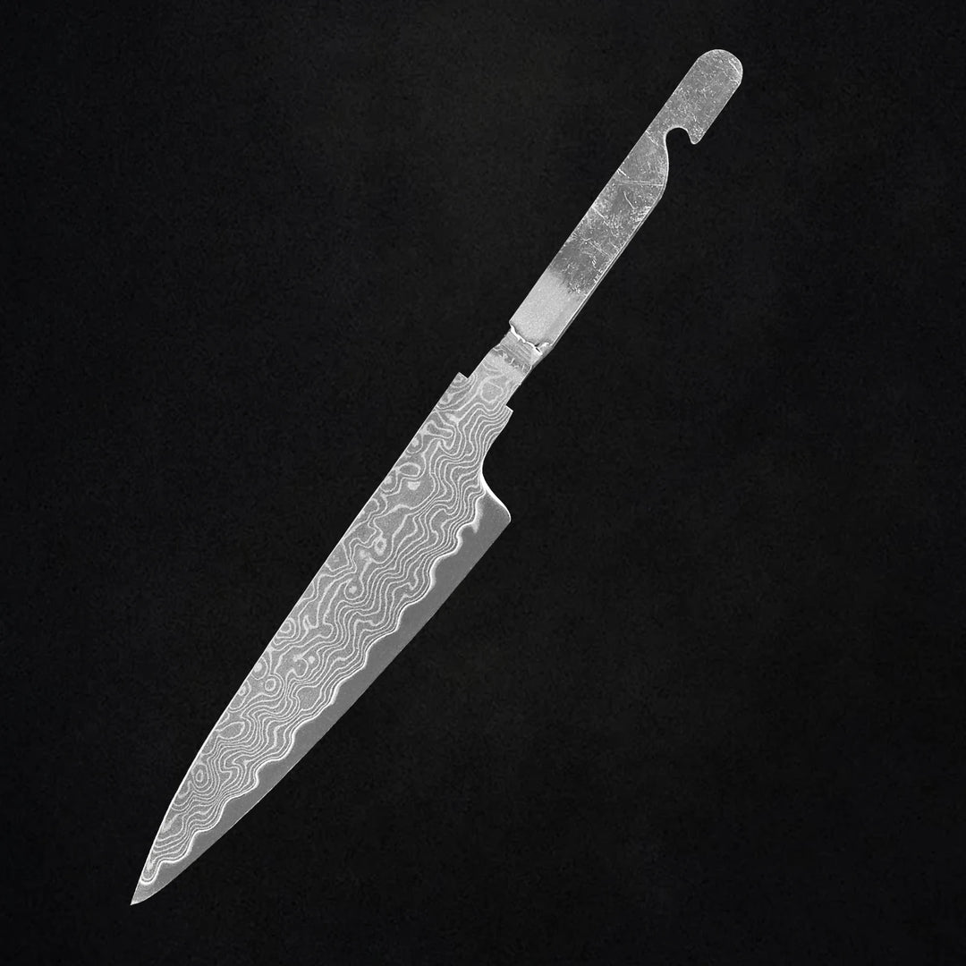DIY Chef Knives 5 inch Knife Utility knife Blade Damascus Steel Raw Knife Blank Blade Material Semi Finished Knife Blank