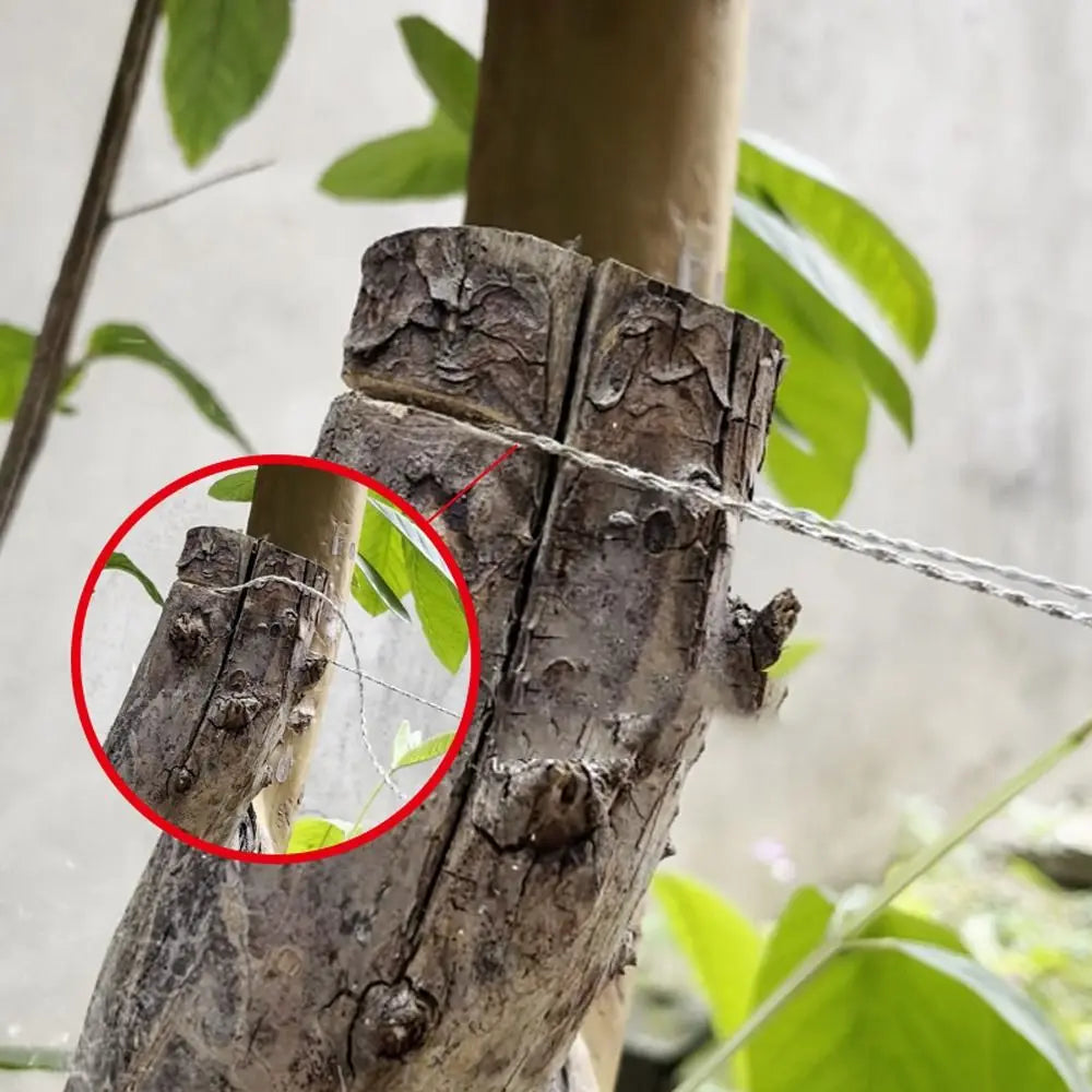 Emergency Gear Stainless Steel Survival Rope Saw 4-strand Portable Stainless Steel Wire Saw Wear Resistant Durable Tree Saw
