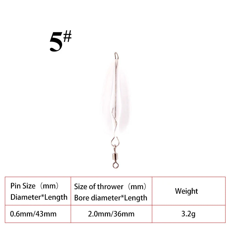 2pcs/Set Sinking/Floating Fishing Lure Long Casting Thrower Shot Assistant Tackle Fly Fishing Lures Accessories Peche Pesca
