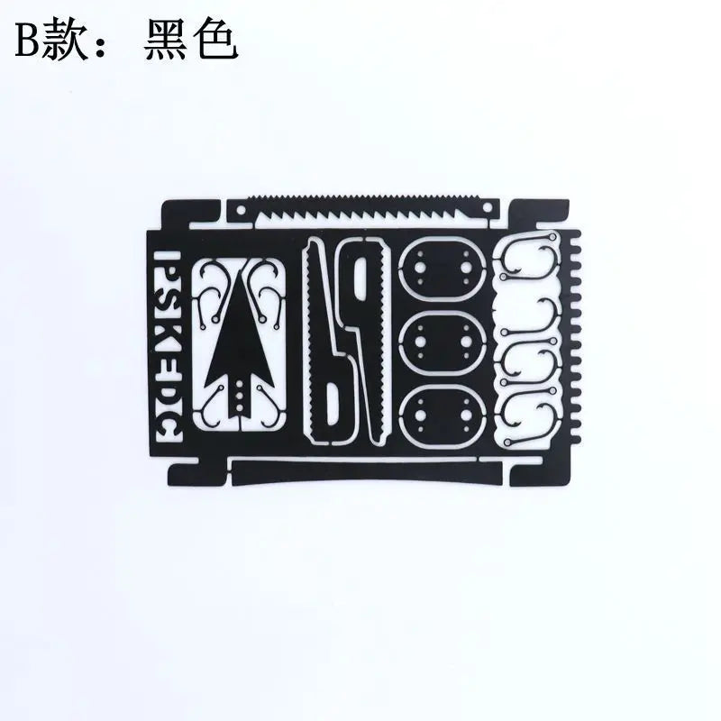 Survival Tool Card 22 In 1 Survival Card-Multi Purpose Pocket Tool Stainless Steel Survival Camping Hiking Fishing Hunting Tools