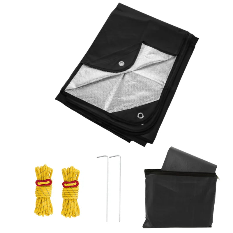 Heavy Duty Emergency Blanket Survival Gear Waterproof Insulated Blanket Emergency Tarp for Camping, Hiking, Bushcraft
