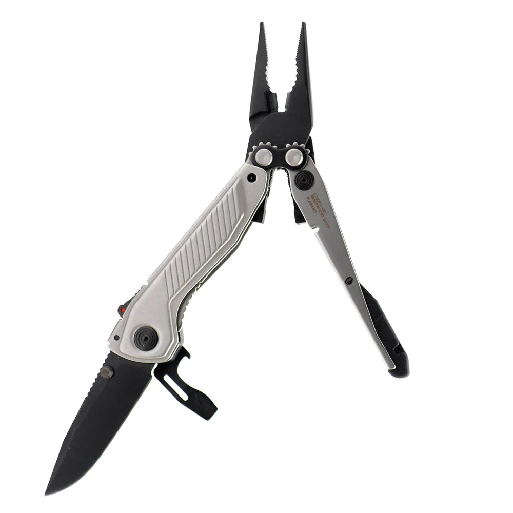 SOG 7-in-1 Flash MT Pocket-Sized Multi-Tool with Pliers & Folding Knife EDC Gear for Outdoor Camping, Survival & Emergencies
