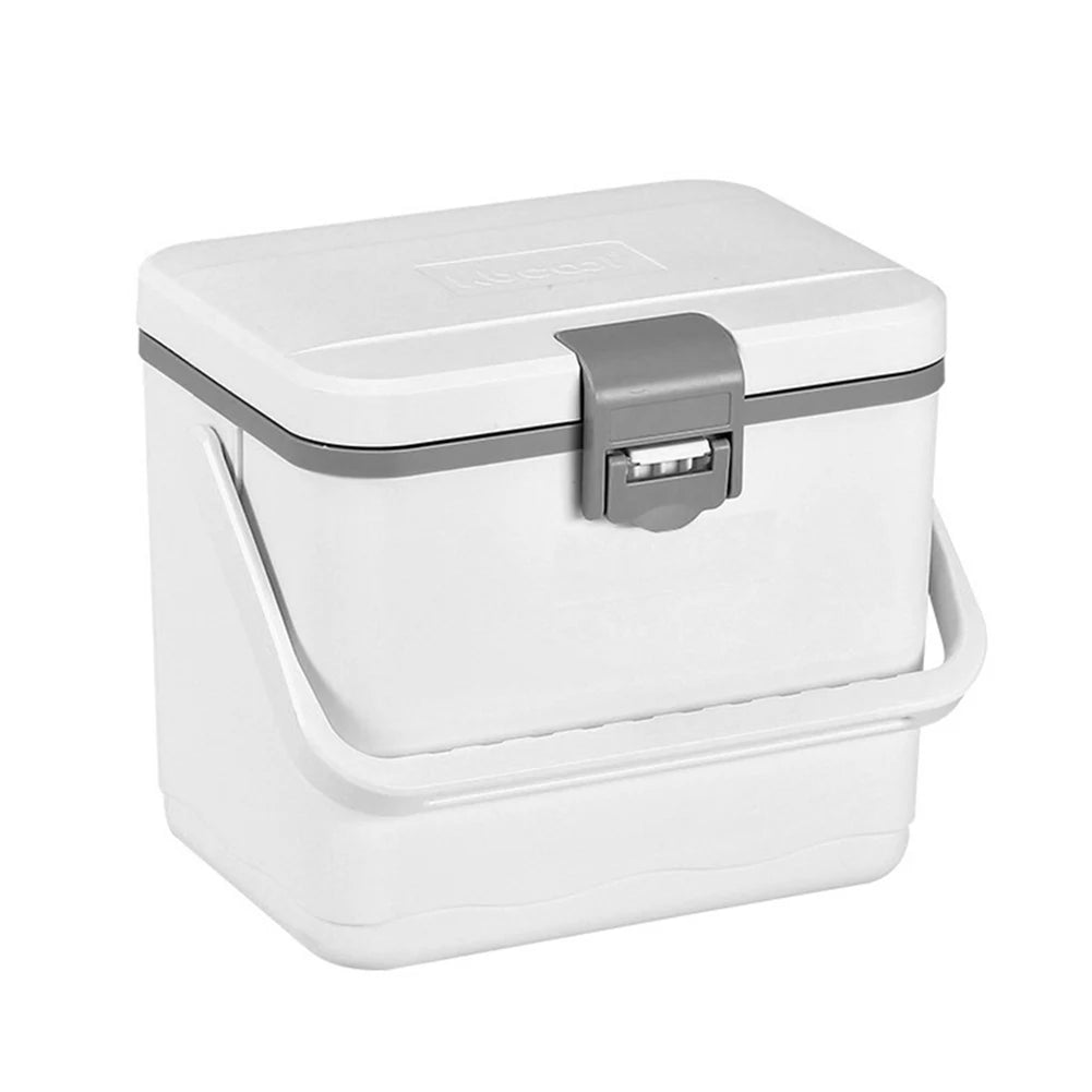 4.5L Portable Outdoor Incubator Large Capacity Food Storage Box Cooler Ice Bottle Cooler Mini Fridge Camping Refrigerator