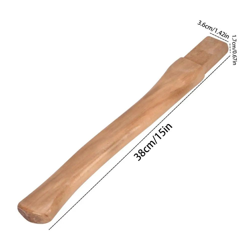 Axe Replacement Handles 38/43cm Wooden Hickory Handle Long Curved Solid Durable Axe Handle For Home Farm Garden Axe Accessory