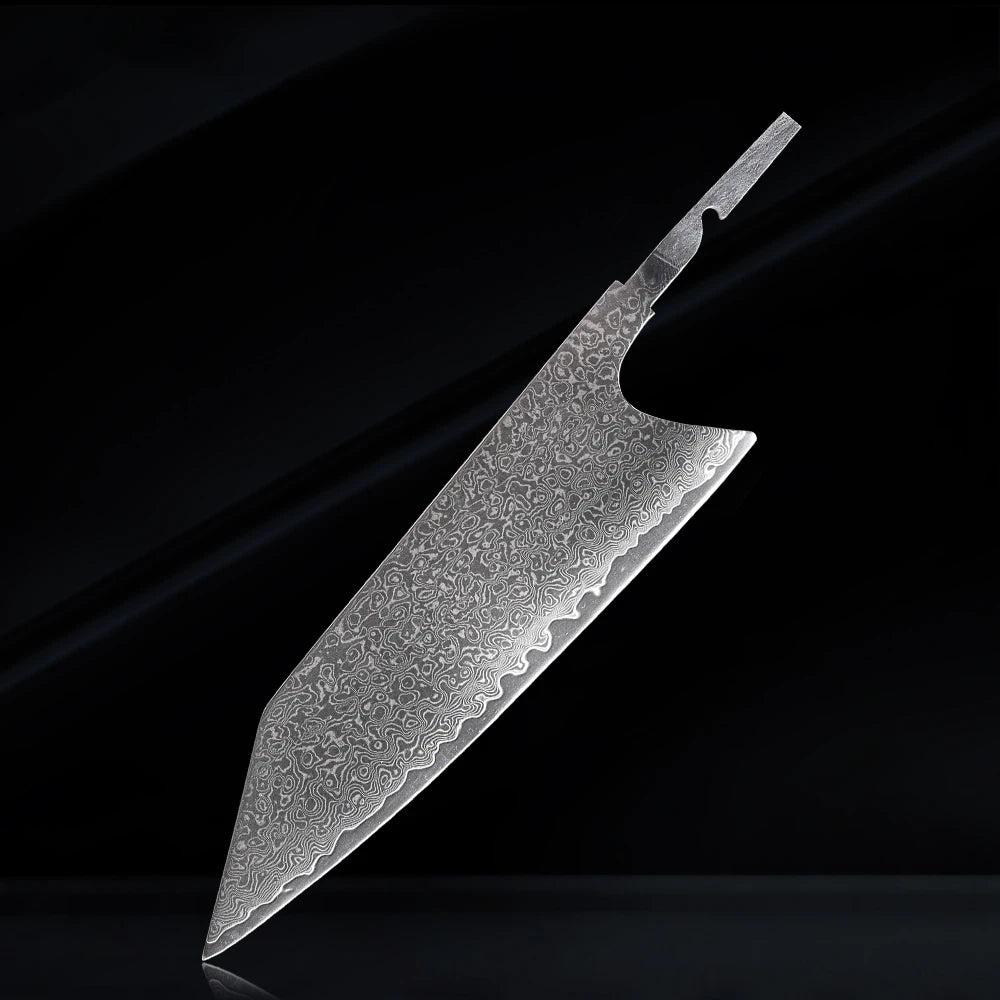 Knife Making Kit Nakiri Blade Blank 67 Layer Damascus Steel Knife DIY Handmade Japanese Professional Cooking Tools