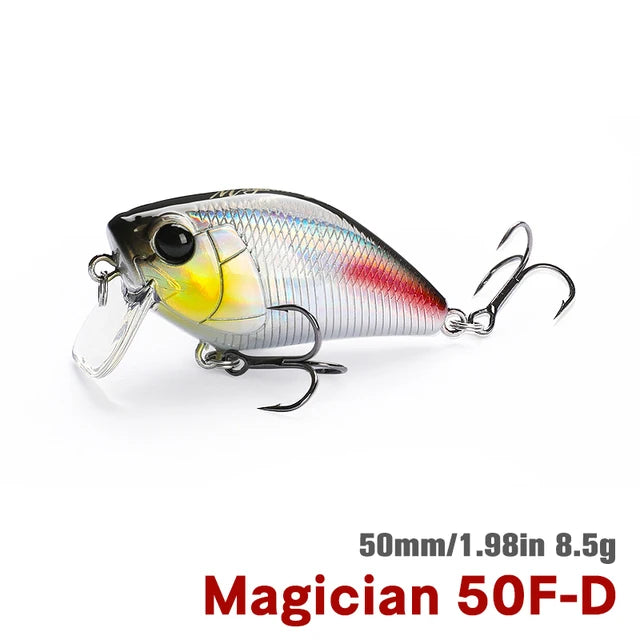 TSURINOYA DW116 50F Crankbait Fishing Lure Magician 50mm 8.5g Shallow Range Floating Crank Artificial Hard Basts Pike Bass