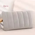 2Pcs Inflatable Air Pillow Bed Sleeping Camping Pillow Cushion Portable Ultralight Travel Beach Plane Head Rest Support Pillows