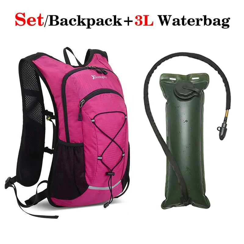 New Bike Riding Water Bag Backpack Portable Waterproof Rucksack Hydration Bag 3L Outdoor Sports Running Inner Bladder Knapsack