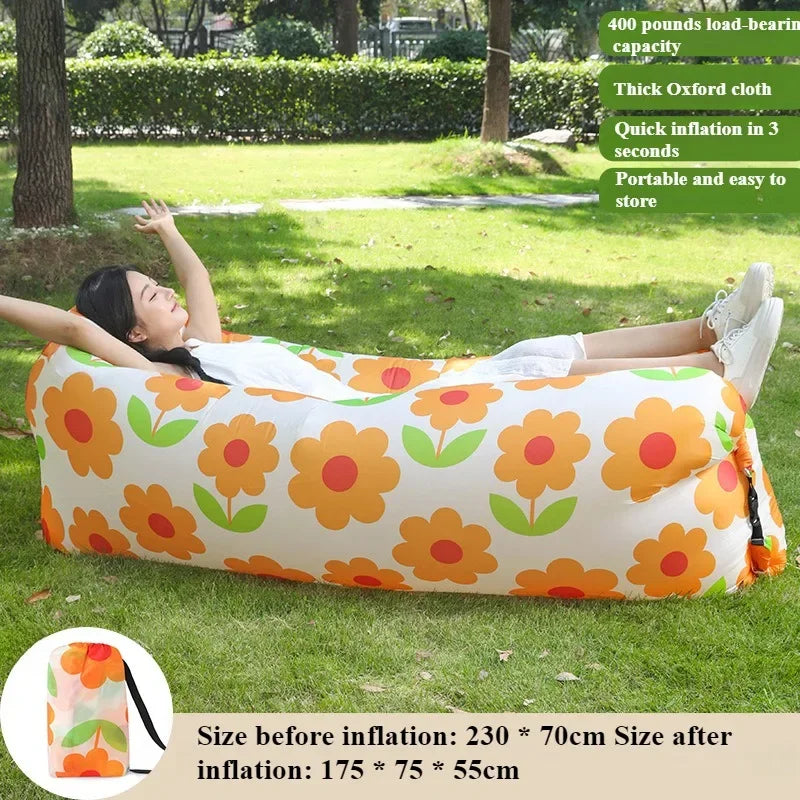 Outdoor Inflatable Sofa Camp Picnic Multiple Scenarios Inflatable Sofas Portable High Load-bearing Outdoor Folding Outing Sofas