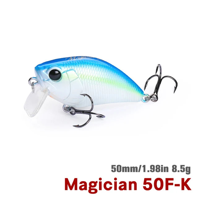 TSURINOYA DW116 50F Crankbait Fishing Lure Magician 50mm 8.5g Shallow Range Floating Crank Artificial Hard Basts Pike Bass