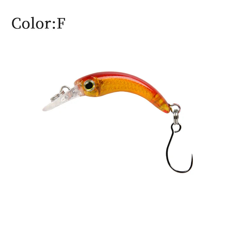 LETOYO Floating Injured Fishing Lure 40mm 1.2g Micro Lures Artificial Minnow Bait Wobblers For Trout Bass Perch