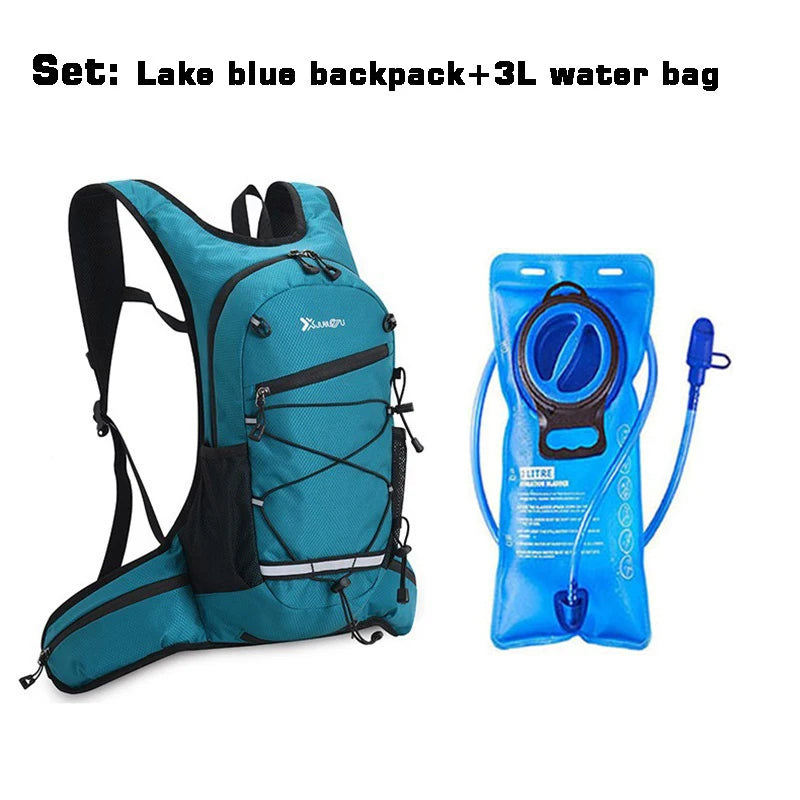 Outdoor Sports Water Bag Set 3 Liters Inner Bladder Water Bag Rucksack Waterbag Knapsack Backpack with Suction Nozzle Water Pipe