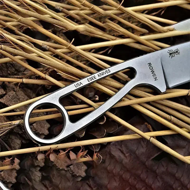 Ant Fixed Blade Knife D2 Blade Sharp Camping Hunting Survival Knife EDC Tool Portable Outdoor Rescue Tactical Pocket Knife