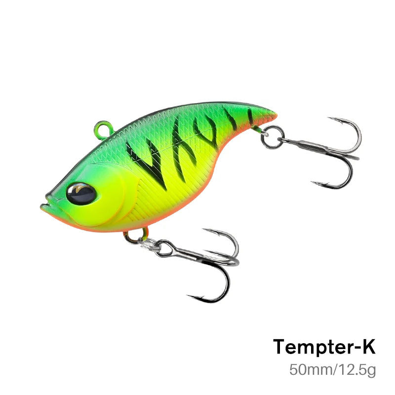 TSURINOYA 50S Vibration TEMPTER 50mm 12.5g Long Casting Sinking Fishing Lure VIB Winter Fishing Lipless Hard Bait For Pike Bass