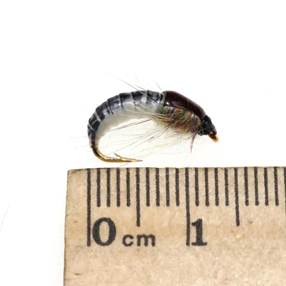 Fishing Insect Bait Lure Realistic Nymph Scud Fly For Trout Fishing Artificial Insect Bait Lure Scud Worm Fishing Accessories