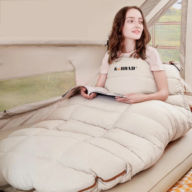 Lohascamping Adult Down Sleeping bag Machine washable Ultralight 3 Season Sleeping Bags for home Traveling Camping sleeping bag