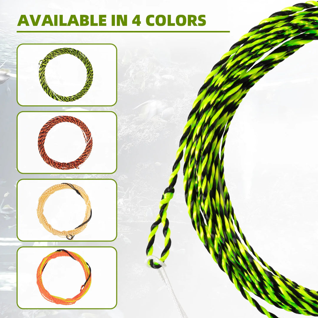 Fishing Tapered Float Polyester Line Furled Braided Tippet Ring Fly Line