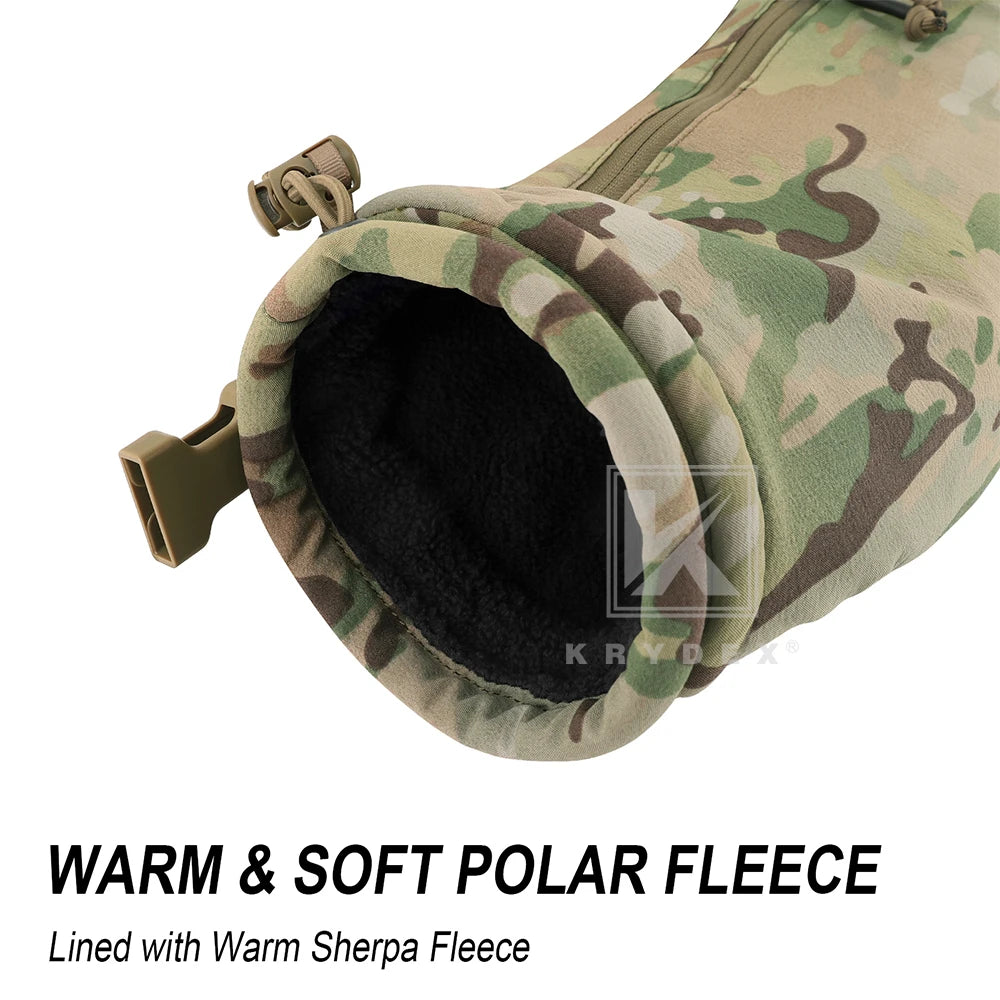 KRYDEX Tactical Hand Warmer Pouch Water-Resist Vest Drop Hanger Muff Warmer Pouch Outdoor Winter Hunting Field Survival Gear