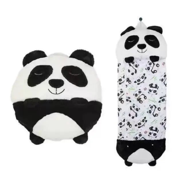 Colorful cartoon animal children's anti-kick home children's fun pillow pure cotton sleeping bag