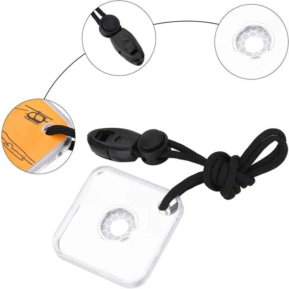 Survival Signal Mirror Sunlight Reflector for Hiking Camping Emergencies First Aid