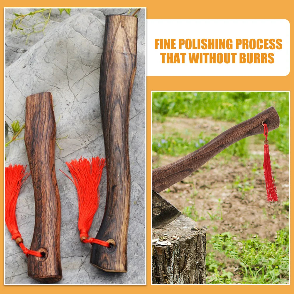 Ergonomic Axe Handle Durable Carbonized Wooden Hatchet For Camping Tools Axes Accessories Hand Tools woodworking