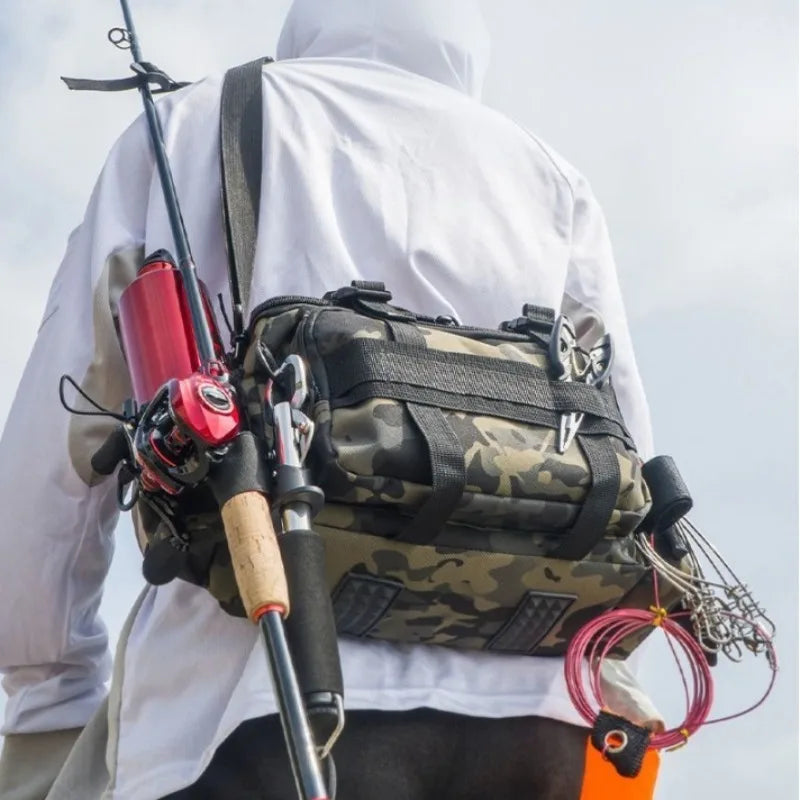 Fishing Tackle, Shoulder Bag, Storage Bag, Portable Fishing Rod Holder, Outdoor Sports Bag, Flying Fishing