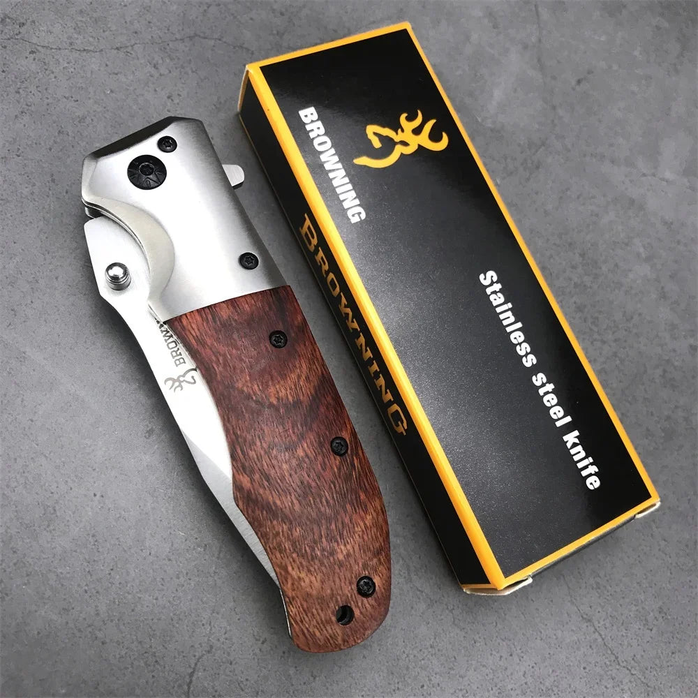 Outdoor Portable Folding Knife for Men High Hardness Survival Military Tactical Pocket Knives for Camping and Fishing