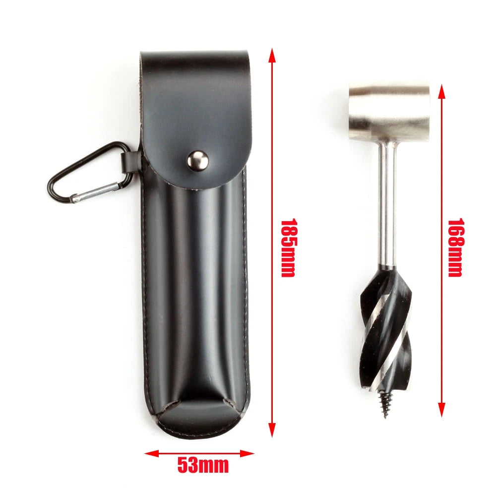 Drill Bit Protection Sleeve Auger Wrench Outdoor Survival Hand Drill Survival Gear Tool Sports Camping Bushcraft Accessory