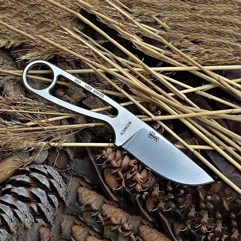 Ant Fixed Blade Knife D2 Blade Sharp Camping Hunting Survival Knife EDC Tool Portable Outdoor Rescue Tactical Pocket Knife