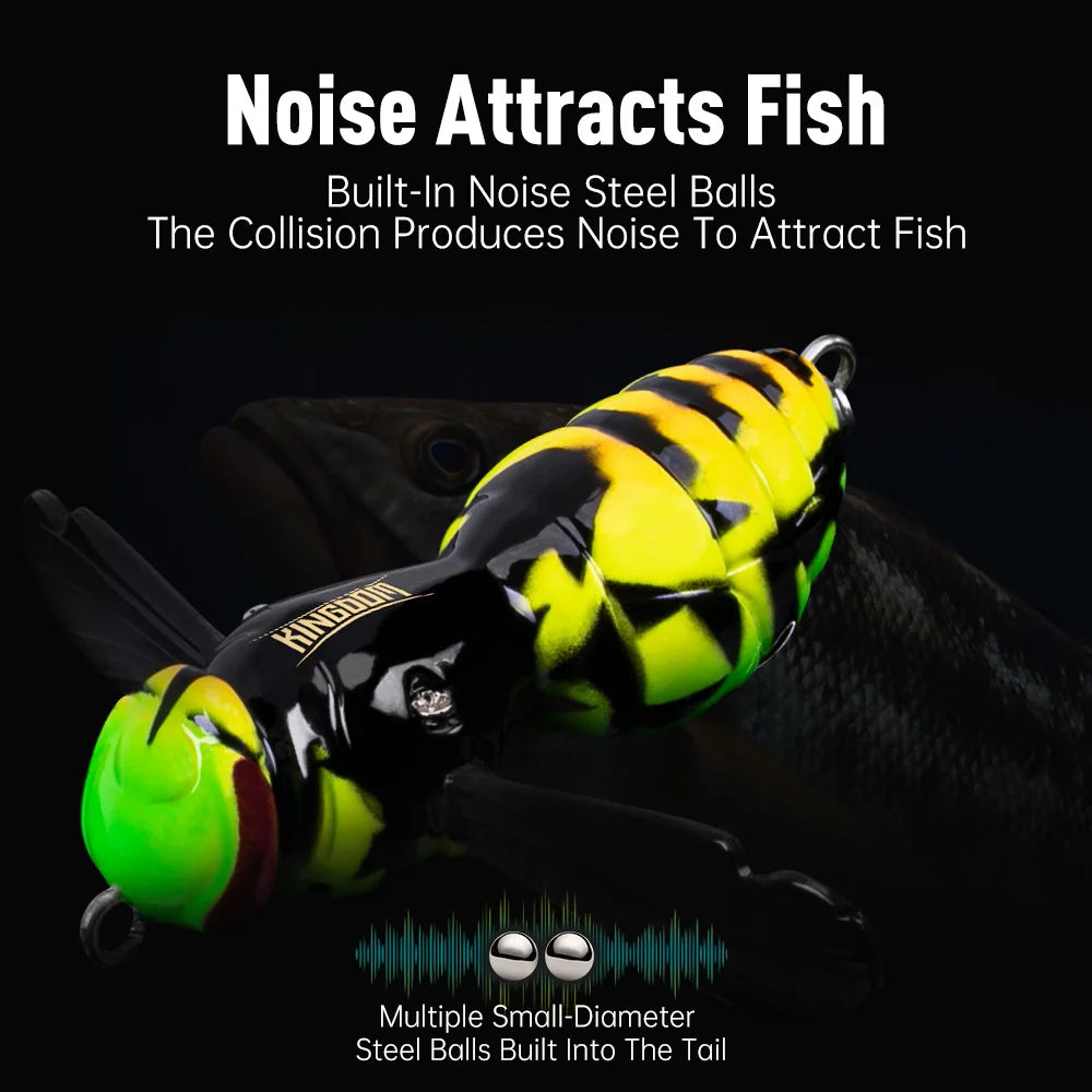 Kingdom Wasp Crawl Bait 4.2g 6.6g Insect Bionic Floating Fishing Lure Swimbaits Hard  Artificial Baits Bass Carp Pike Fishing