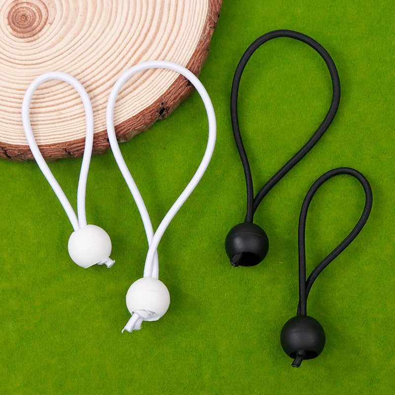 10 PCS Outdoor Camping Canopy Tent Fixed Storage With Elastic Rope Plastic Ball Elastic Rope Tied Storage Elastic Ball Rope