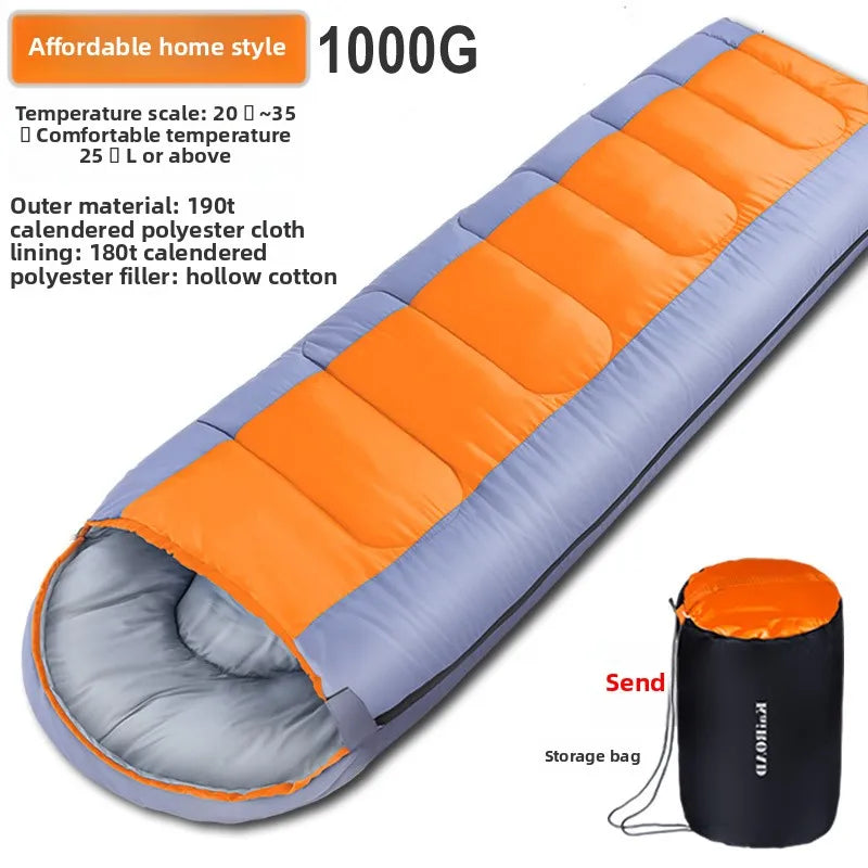 Outdoor sleeping bags adult camping adult camping warm cotton sleeping bags practical ways to ensure quality all the year round.