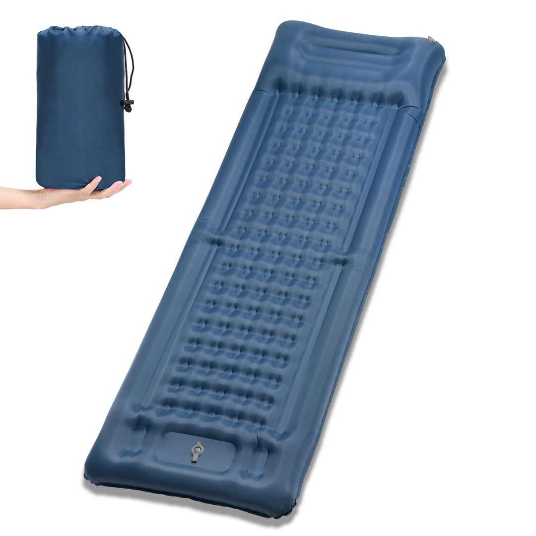 Inflatable Sleeping Pad Extra Thick 4 Inch Sleeping Pad Mat Air Mattress with for Camping Backpacking Hiking Traveling Tent