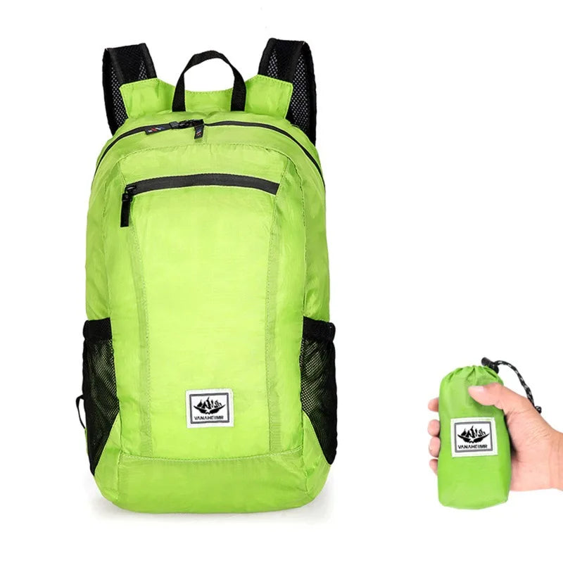 Portable Foldable Backpack,Men Women Ultralight Folding Bag,Outdoor Climbing Cycling Hiking  Knapsack Travel Daypack