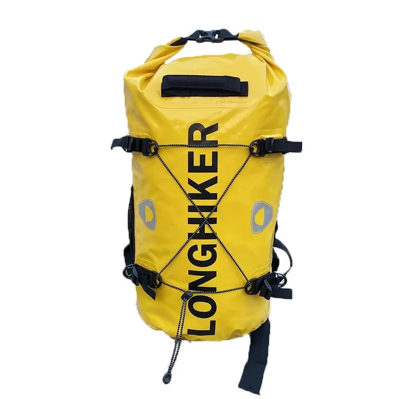 30L Outdoor Waterproof Backpack River Rafting Fishing Caving Tour Hiking Pole Riding Backpack