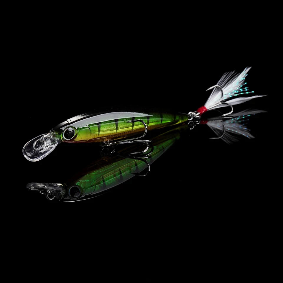 WALK FISH Floating Minnow Fishing Lure 80MM 7G Wobblers Freshwater Trout Hard Artificial Bait Pike Carp Swimbait Tackle Jerkbait
