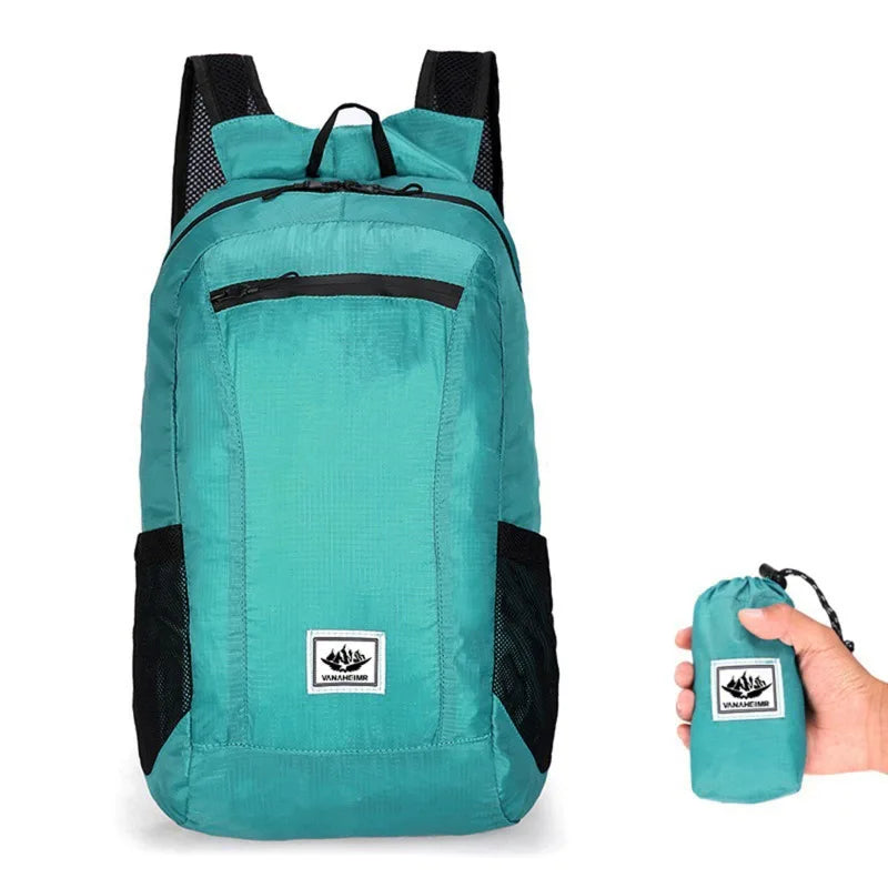 Portable Foldable Backpack,Men Women Ultralight Folding Bag,Outdoor Climbing Cycling Hiking  Knapsack Travel Daypack