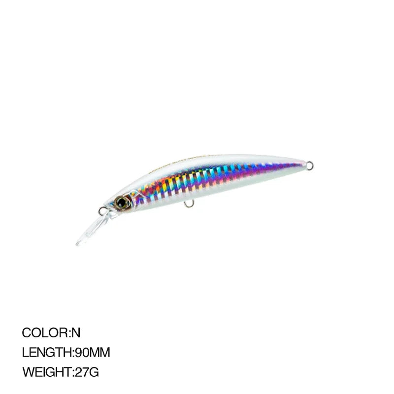 9cm 27g Minnow Fishing Lures Wobblers Crankbaits Jerkbaits Artificial Hard Baits Hooks 3D Eyes for Fishing Carp Pesca Isca