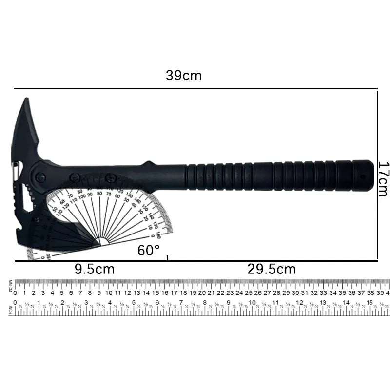 Multi-function Survival - Camping Axe  - Multitool Axe with , Off-Roading, Outdoor Adventures, Emergency Breaching Multi Tool Ki