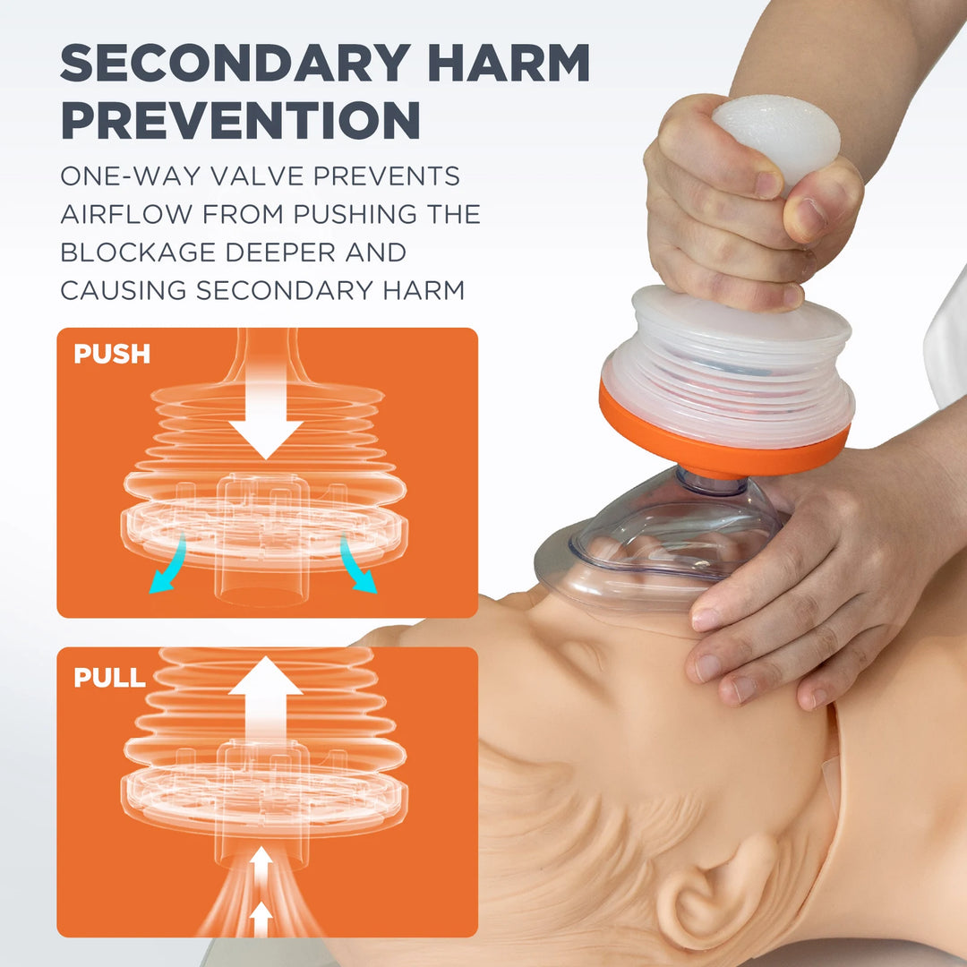 Anti Choking Device First Aid for Kids & Adults Home Asphyxia Rescue Device Anti Suffocation Airway Assist Emergency Kit