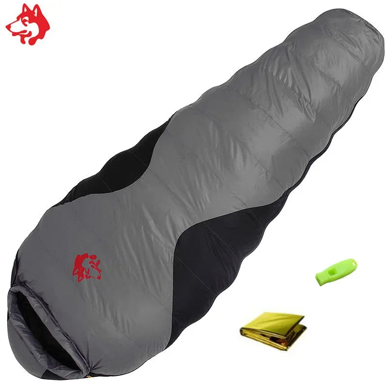 Jungle King CY660 4 Seasons 3 Kinds of Thickness Camping Travel Hiking White Duck Down Feather Filled Mummy Down Sleeping Bags