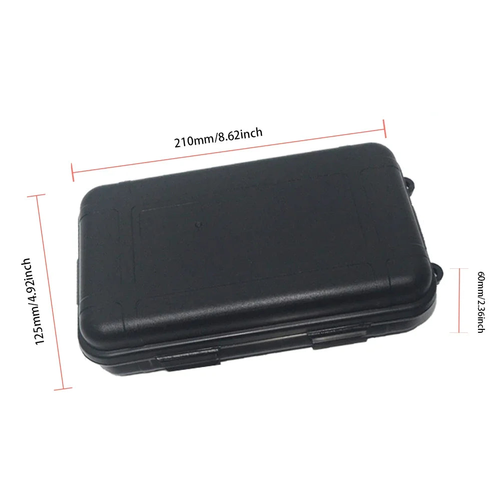 Outdoor Survival Box Container Portable Plastic Survival Case Waterproof Shockproof for Camping Hiking Boating