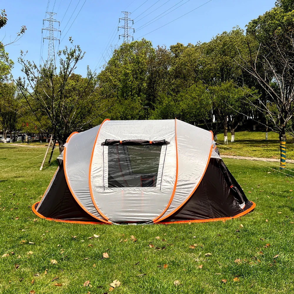 A pop-up tent, waterproof camping boat tent, portable outdoor tent, suitable for camping and hiking trips