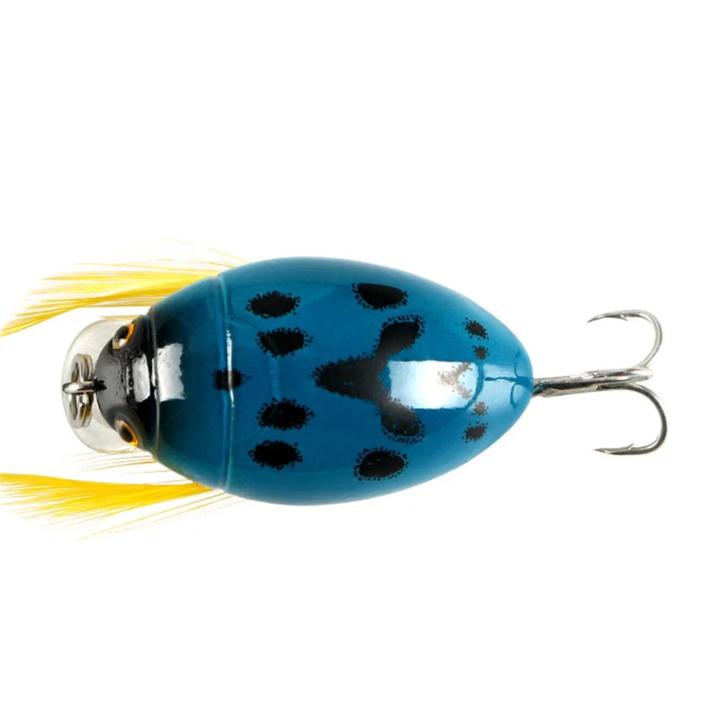 1Pcs 4cm/3.8g Cicada Bait Fishing Lure Crank Floating Wobblers Fishing Tackle Insect Bug Lure Hard Bait Sea Beetle Bass Carp
