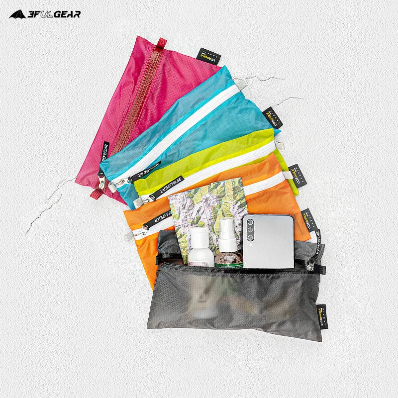 3F UL GEAR Wear-resistant Finishing Bag Ultralight Stuff Sack Multipurpose Sundries Bag A Toiletries Bag Storage Bag Splashproof