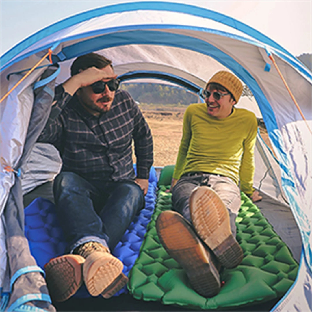 Inflatable Sleeping Camping Mat with Pillow 190L x 64W x 6Th centimetres - Ultralight, Waterproof, Compact Sleeping Pad
