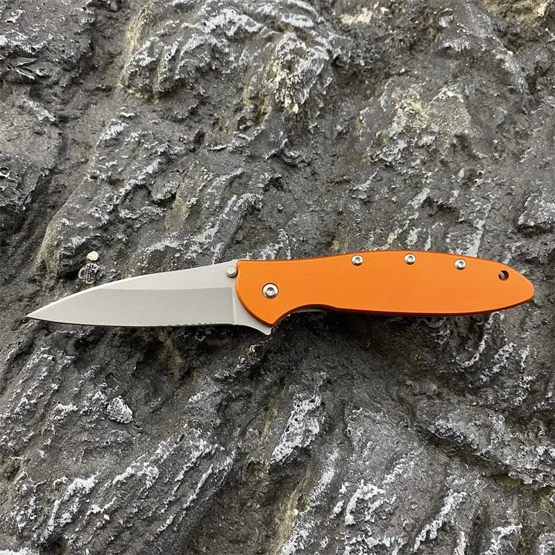 KS 1660 Folding Knife Aluminum Blade Outdoor Camping Adventure Sharp Cut Portable Survival Daily Carry A Multi-purpose Knives